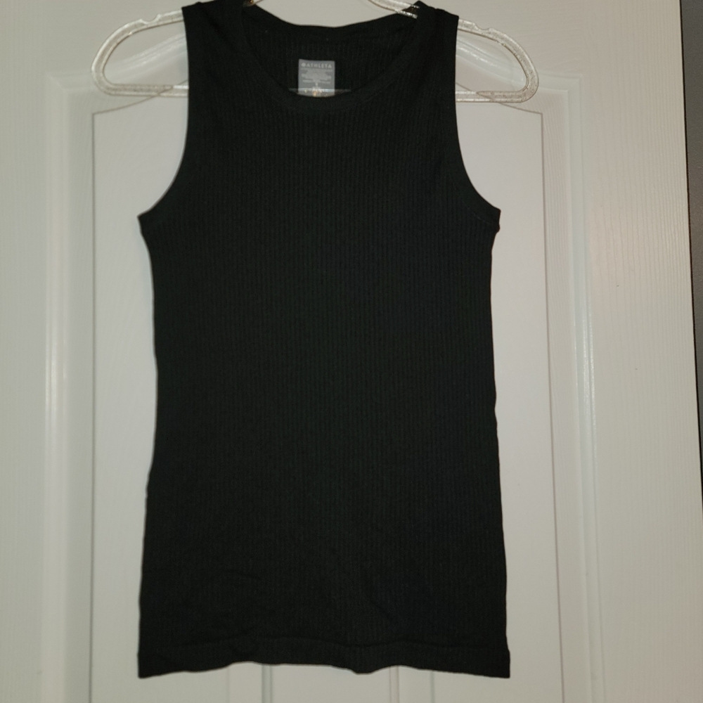 Athleta Black Ribbed Tank